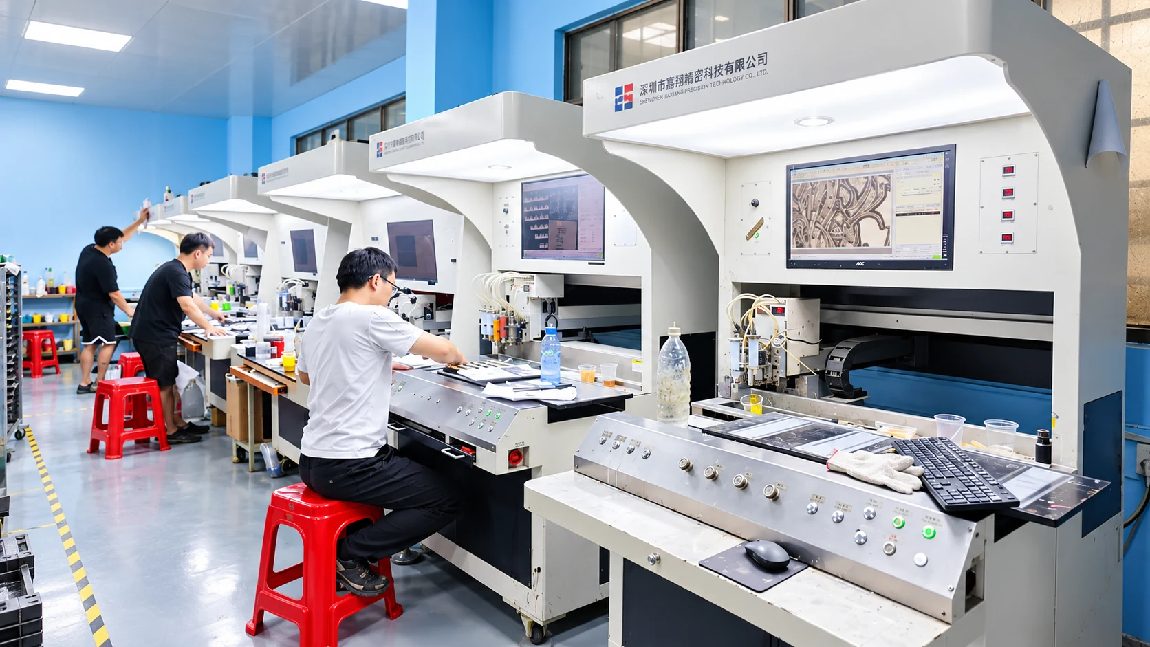 Color-Filling Equipment workshop view in the production network